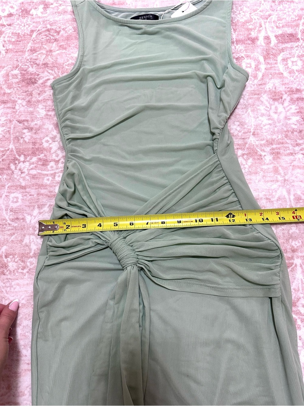 NWT ๐ Sage Twist Front Cocktail Dress - Picture 14 of 15